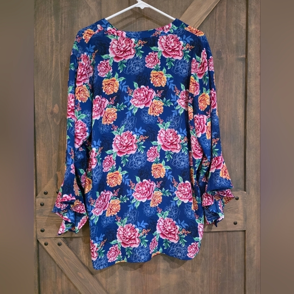 The Pinoneer Woman Ruffle Bell Sleeve Blouse Size XXXL - Picture 5 of 7